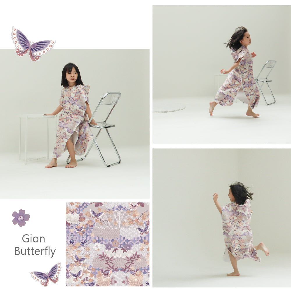 Savamunt Children quick-absorbency skin-friendly printed hooded towel skirt