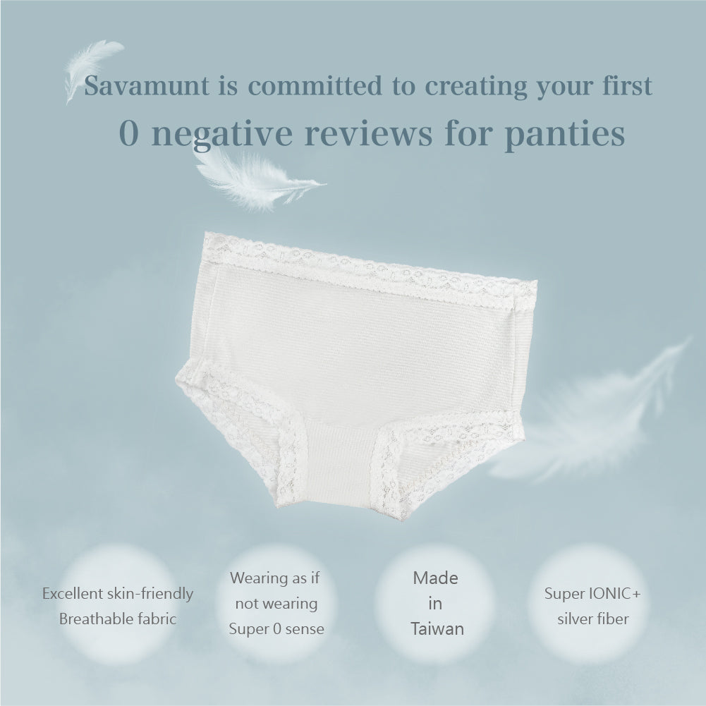 Savamunt Zero Sense Noble Ionic+ Skin-friendly Low/Medium Waist Panties, Briefs, Underwear Set (3 in pack)